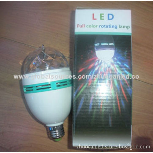 B22 E27, high quality, mini rotating LED, rotating disco ball light